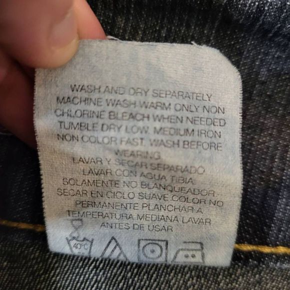 Jordache Blue and Brown Flare Jeans - Picture 8 of 12